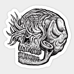 Skull logo Sticker